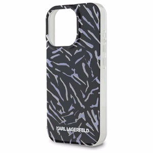Karl Lagerfeld Zebra With Cord viedtālruņa apvalks iPhone 16 Pro Max - violets