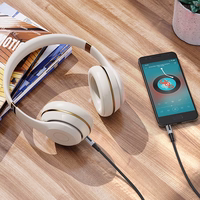 Borofone kabelis AUX BL19 Creator - jack 3,5mm uz jack 3,5mm - 1 metrs melns