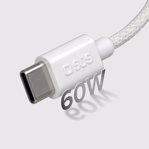 SBS TECABLETISSUETCCG USB-C - USB-C 1,5 m 60W pīts kabelis - pelēks