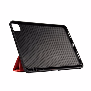 Crong FlexFolio atverams vāciņš ierīcei iPad Air 11" (2026–2024) / iPad Air 10.9" (5. / 4. paaudzes) / iPad Pro 11" (2022–2021), ar Apple Pencil turētāju, sarkans
