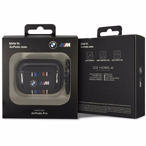 BMW BMAP22SWTK чехол AirPods Pro чёрный/чёрный Multiple Colored Lines
