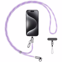 Telefona siksniņa ar uzlādes kabeli Usams SJ746 30W USB-C uz Lightning 1.2m violets