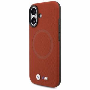 BMW M FW Metal Logo MagSafe futrālis iPhone 17 - Sarkans