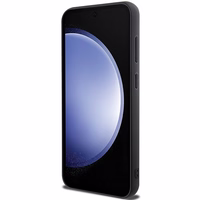 Guess GUHCS23FEPSQSQSK S23 FE S711 melns/melns cietais apvalks stepēts metāla logotips