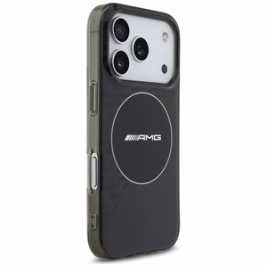 AMG Divslāņu caurspīdīgs dūmu magnētiskais viedtālruņa apvalks iPhone 17 Pro - melns