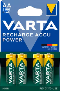 VARTA uzlādējama baterija R6 (AA) 2100 mAh 4 gab.