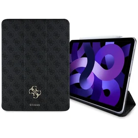 Guess GUFC13RM24PS4SGK iPad Air 13" 2024 melns/melns Magnētiskais 4G Liels Logotips