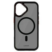 Liavec Hybrid MagSafe viedtālruņa apvalks iPhone 16 pelēks