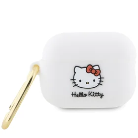 Hello Kitty silikona 3D Kitty galvas apvalks AirPods Pro 2 (2022/2023) - balts