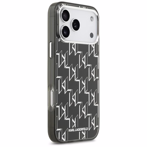 Karl Lagerfeld IML KL Monogramma Magnētiskais apvalks iPhone 17 Pro Max - melns