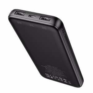 HOCO portatīvais lādētājs 10000 mAh 2A J128 melns