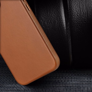 Dux Ducis Naples iPhone 14 Plus magnētiskais ādas apvalks MagSafe brūns