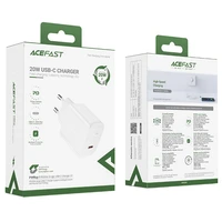 Acefast ātrās uzlādes USB Type C 20W Power Delivery lādētājs balts (A1 EU white)