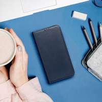SMART MAGNETO grāmatas tipa viedtālruņa apvalks XIAOMI Redmi 14c, tumši zils