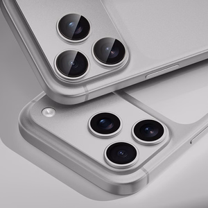 Benks rūdītais stikls Glass Warrior metāla integrēts lēcas aizsargs (C069) Iphone 17 Pro (3 lēcas) balta