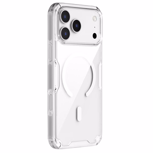 Nillkin Nature TPU Pro magnētiskais viedtālruņa apvalks, saderīgs ar MagSafe, iPhone 17 Pro Max – caurspīdīgs