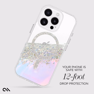 Case-Mate Karat Soap Bubble MagSafe vāciņš ierīcei iPhone 16 Pro, zaigojošs