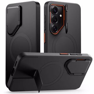 Tech-Protect Kevlar Aura MagSafe Maciņš for Samsung Galaxy S26 - melns and oranžs