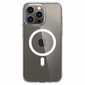 Spigen Ultra Hybrid Magnētiskais apvalks ar MagSafe iPhone 14 Pro - caurspīdīgs/balts