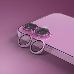 Etteri camera lens protector for iPhone 16 / 16 Plus rose pink