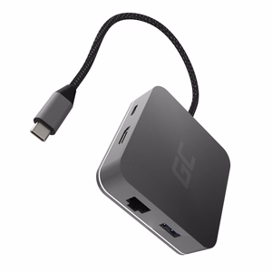 Green Cell AK61 докстанция для ноутбука USB 3.2 Gen 1 Type-C серебристый