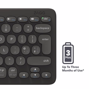 ZAGG Pro tastatūra 12 collu-Charcoal-UK (bezvadu uzlāde uz paliktņa)