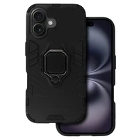 Viedtālruņa apvalks Ring Armor iPhone 16 Plus melns