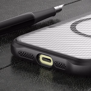 Leading Series MagSafe Silikoniskais apvalks iPhone 16 Pro - melns