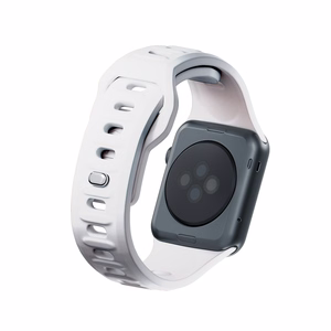 3mk silikona siksniņa Apple Watch, 38/40/41/42 mm, balts, mazais izmērs