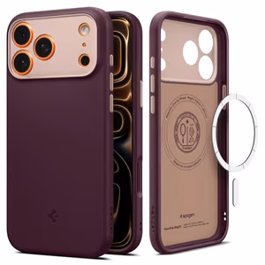 Spigen Nano Pop Mag MagSafe Чехол для iPhone 17 Pro - бордовый