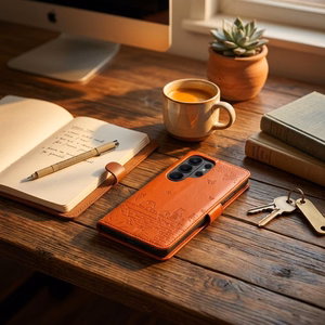 MEZZO Book Maciņš Redmi Note 15 PRO PLUS 5G kaķi brūns