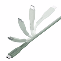 ENERGEA Kabelis Flow USB-C - USB-C1.5m zaļš/green 240W 5A PD Fast Charge