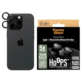 PanzerGlass Hoops Keramikas Objektīva aizsargs iPhone 16 Pro 6.3" / 16 Pro Max 6.9" 1282