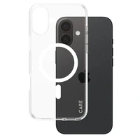 CARE by PanzerGlass Flagship viedtālruņa apvalks iPhone 16 Plus 6.7" balts/balts magnētiskais 1339