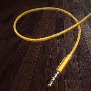 WEKOME YC05 Sakin Series vadu austiņas ar 3,5 mm spraudni, zelta krāsā