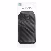 Wonder CARBON viedtālruņa apvalks (Izmērs M) Iphone 5/Nokia 215 4G/225/5310 2020 MELNS