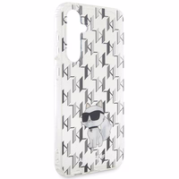 Karl Lagerfeld KLHCS23FEHNCMKLT S23 FE S711 caurspīdīgs cietais apvalks monogramma Choupette