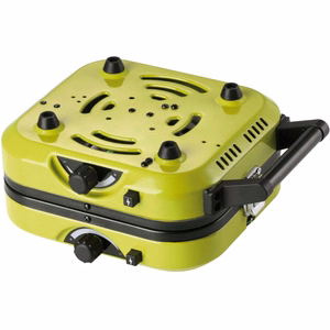 Meva DUAL COMPACT + GRILL tūrisma gāzes plīts gāzes kasetnēm, salokāms 2 degļu modelis ar grila plāksni