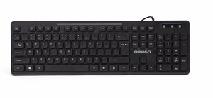 Vadu tastatūra OMEGA OK-07 melna