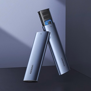 Ugreen M.2 SSD korpuss USB 3.2 Gen 2 (SuperSpeed USB 10 Gbps) + USB Type-C kabelis 0,5m pelēks (CM400 10902)