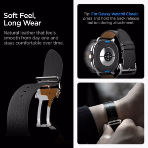 SPIGEN ENZO SAMSUNG GALAXY WATCH 8 / CLASSIC (40 / 44 / 46 MM) melns