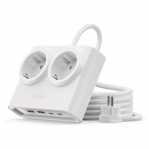 Orico PDC25 25W 6in1 Power Strip 2x AC + 2x USB-A + 2x USB-C - White