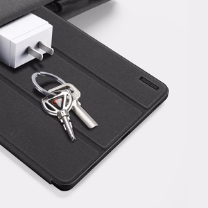 Dux Ducis Domo PU Ādas apvalks ar statīvu Samsung Tab S10+ / S9+ / S9 FE+ - melns