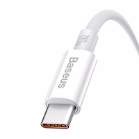 Baseus kabelis Superior USB - USB-C 1,0m mēness balts 100W P10320102214-01