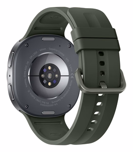 Samsung Galaxy Watch9 44 mm viedpulkstenis ar 3,81 cm (1,5 collu) AMOLED 480 × 480 skārienekrānu, Wi-Fi un GPS, sudraba krāsā
