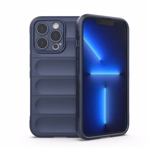 Magic Shield viedtālruņa apvalks iPhone 13 Pro elastīgs bruņu tumši zilas krāsas vāks