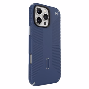 Speck Presidio2 Grip vāciņš ar MagSafe un ClickLock iPhone 16 Pro Max tālrunim, Coastal Blue/Dust Grey
