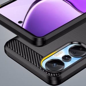 Viedtālruņa oglekļa apvalks Infinix Hot 20S (m) - melns