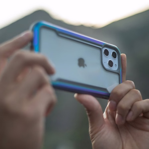 Raptic X-Doria Shield viedtālruņa apvalks iPhone 14 Pro Max ar bruņotu melnu pārklājumu