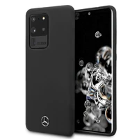 Mercedes MEHCS69SILSB S20 Ultra G988 kietais apvalks melns/melns silikons Line